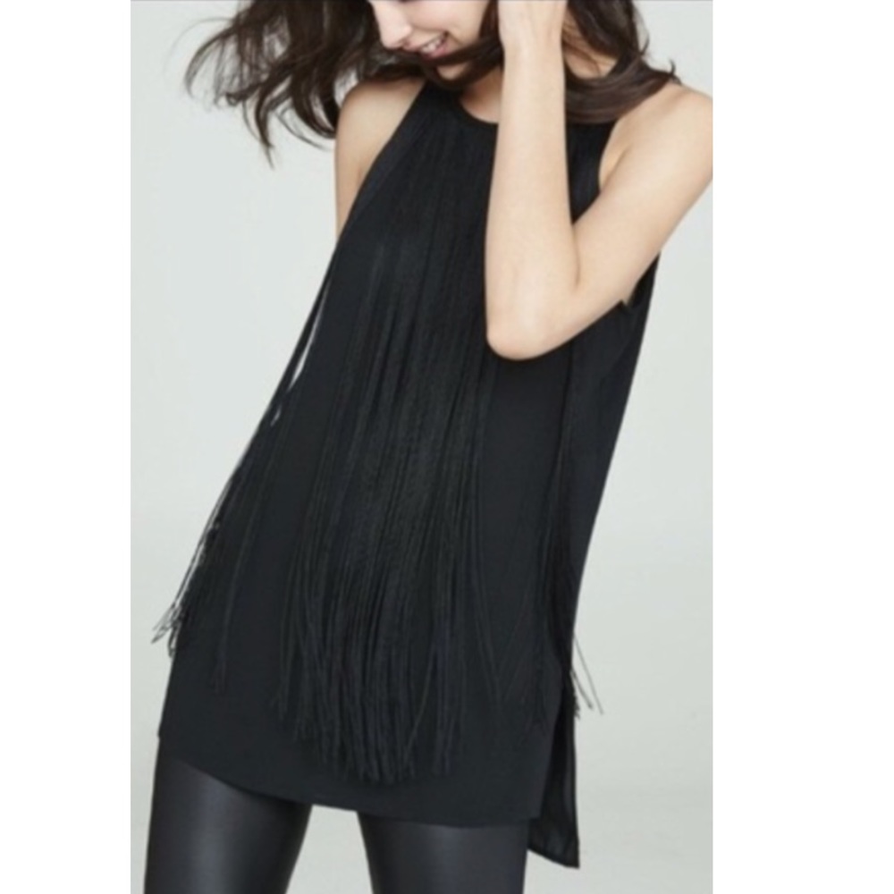 Express Fringe Sleeveless Top Size XS